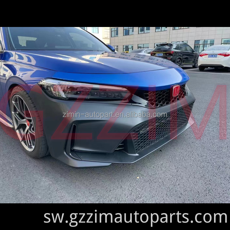 Vifaa vya Gari Kuboresha Kitengo cha mbele cha nyuma cha Bumper Bodykit Kwa Aina ya Civicl R